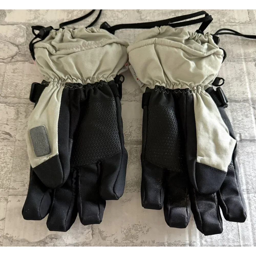 Swany BiPlex Ski Gloves Womens Pink Grey Winter Snowboarding Mitts Sz L